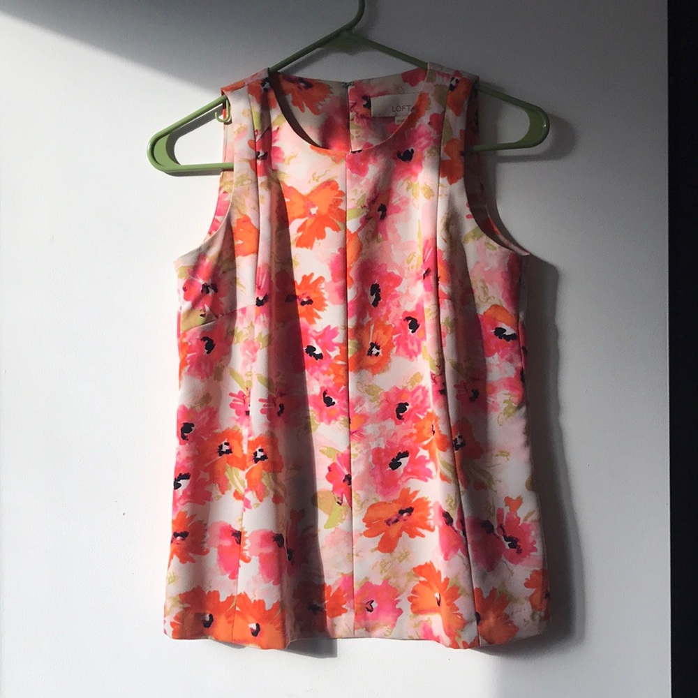 Loft Petite Floral Top